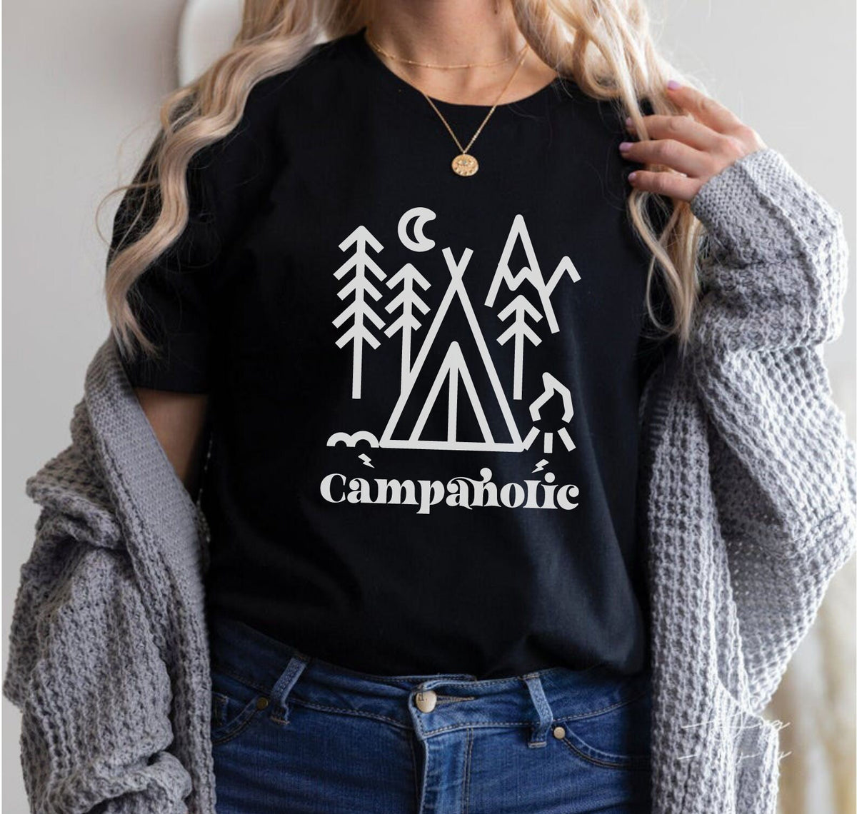 Campaholic svg Camp svg Camping svg for cricut Adventure svg eps png Graphic Tee – Easygoing Wear · Top Pick For Any Outfit