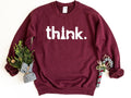 Think Sweatshirt Chess Sweatshirt Think Chess Crewneck Sweater Chess Pullover Matching Chess Player Gift Oversize Sweatshirt Sweatshirt – Cozy Vibes · Top Pick For Any Outfit