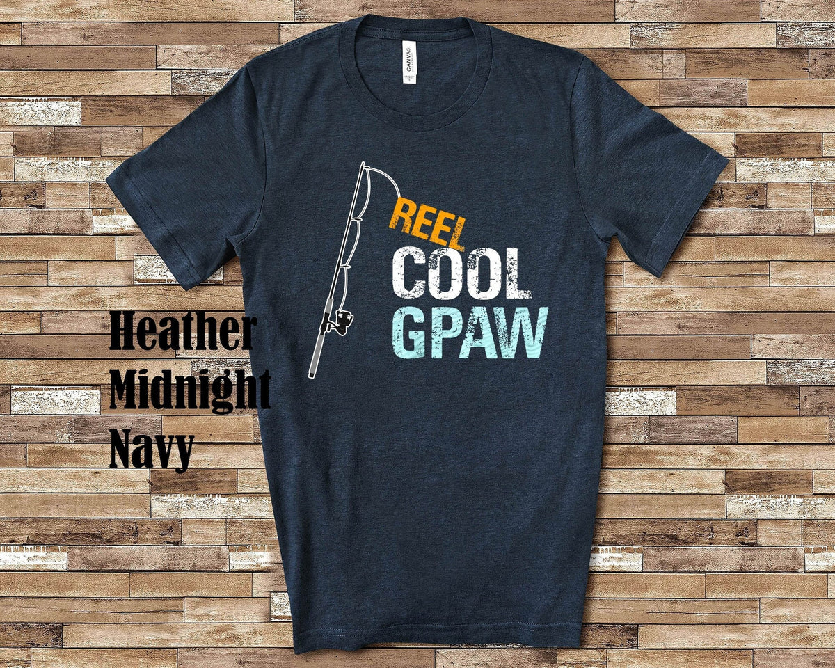 Reel Cool GPaw Shirt Tshirt Gift from Granddaughter Grandson Birthday Fathers Day Christmas Grandparent Gifts for GPaw Graphic Tee – Easygoing Wear · Trending Graphic Apparel