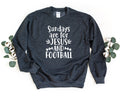 Jesus and Football Sweatshirt Jesus Lover Sweater Football Lover Pullover Sundays are for Jesus and Football Christian Gift Sweatshirt – Bold Style · Trending Graphic Apparel