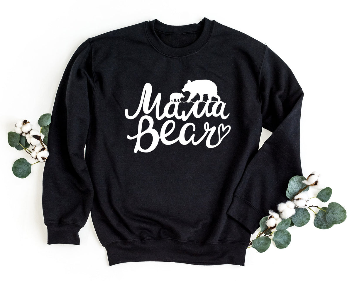 Bear Sweatshirt Mama Bear Sweatshirt Mama Sweater Gift for Mother Funny Mom Pullover Animal Crewneck Sweatshirt Animal Lover Sweatshirt – Soft Feel · Must-Have Style