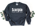 Scorpio Sweatshirt Horoscope Sweatshirt Passionate Sweatshirt Powerful Pullover Determined Crewneck Zodiac Sweatshirt Astrology Gift Sweatshirt – Soft Feel · Great Gift For Fans