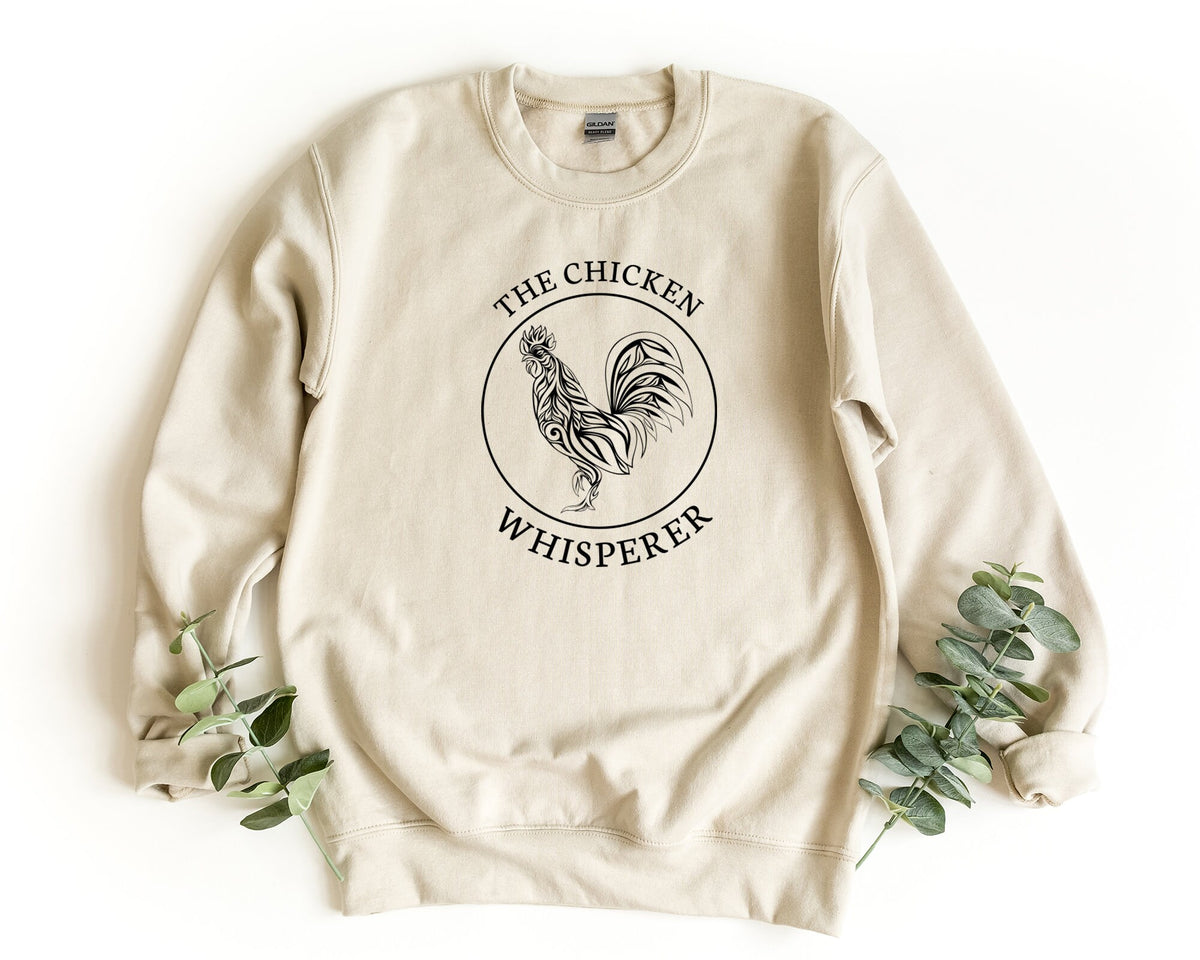 The Chicken Whisperer Sweatshirt Chicken Pullover Farm Sweater Chicken Lover Sweatshirts Farmer Gift Farm Animals Crewneck Sweatshirt – Bold Style · Top Pick For Any Outfit
