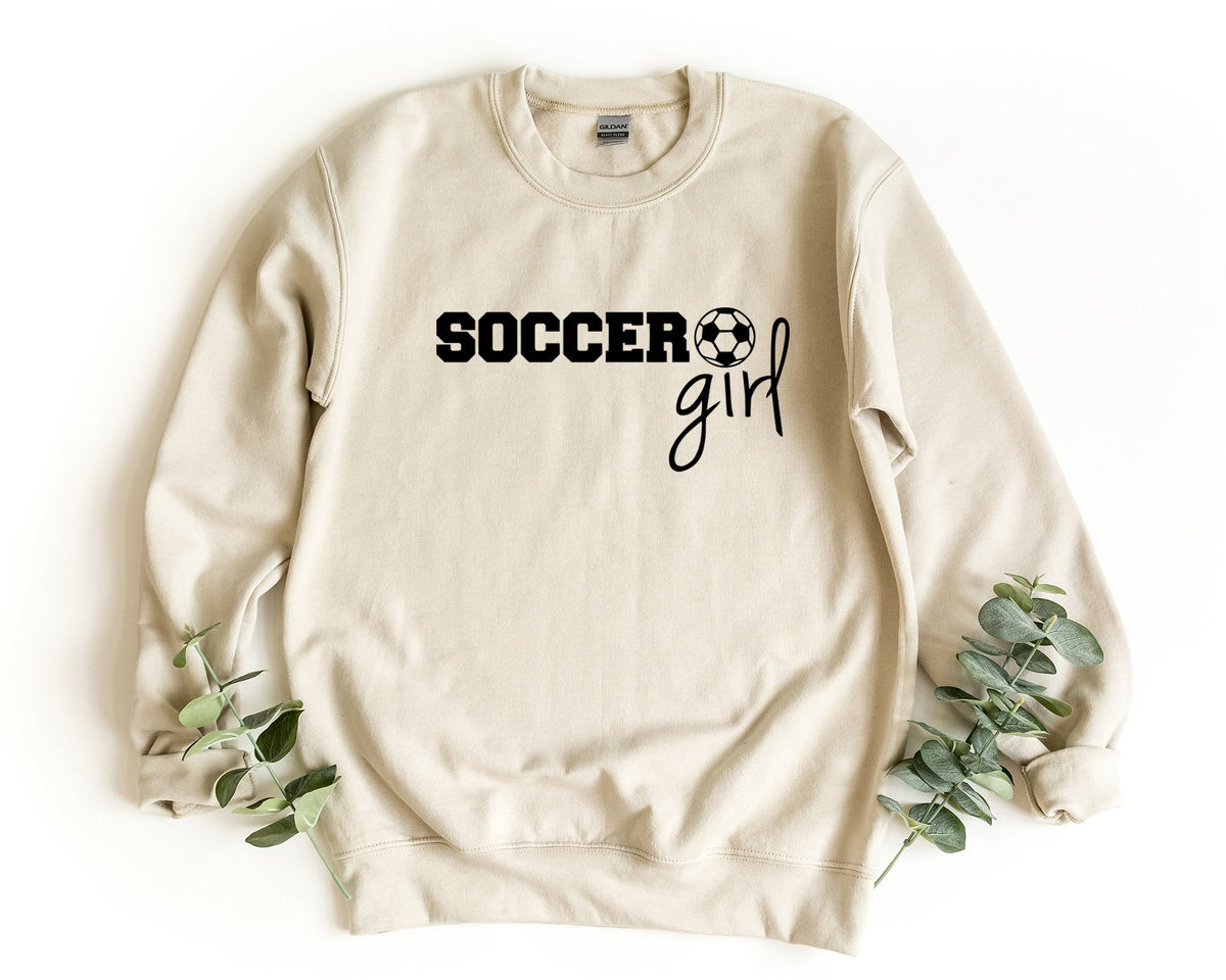 Soccer Girl Sweatshirt Soccer Ball Sweater Girls Pullover Soccer Gift For Girl Soccer Lover Girl Gift Sports Crewneck Soccer Gift Sweatshirt – Fan Favorite · High-Quality Print