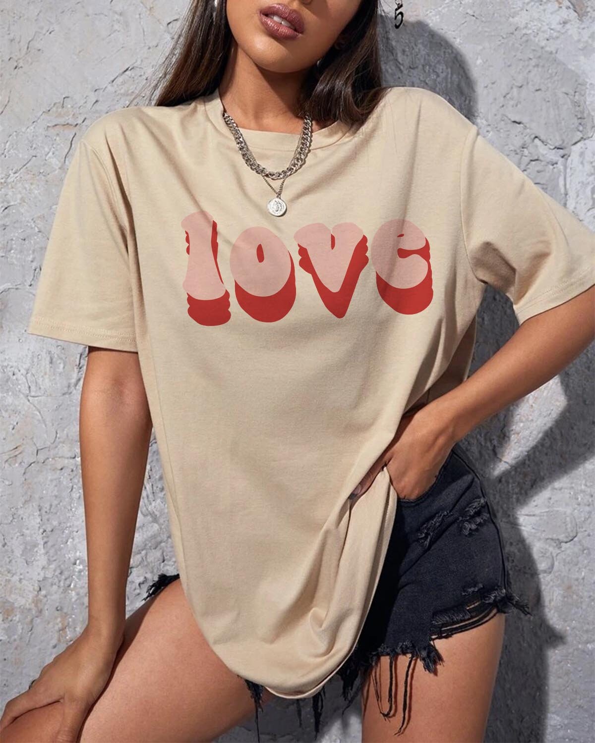 Love retro svg pngRetro Groovy text Valentines day svg EPS PNG Cricut Instant Download Graphic Tee – Everyday Comfort · Top Pick For Any Outfit