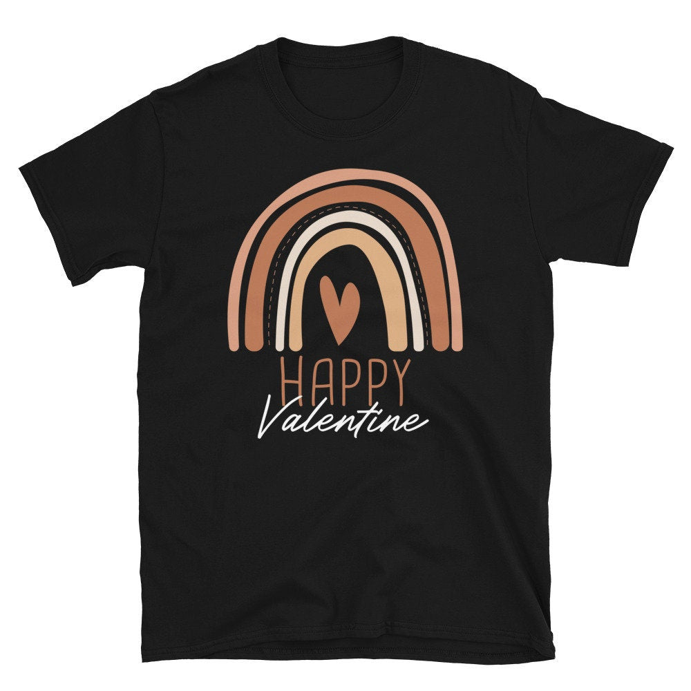 Valentine Rainbow Greeting Unisex T Shirt Graphic Tee – Warm & Stylish · Must-Have Style