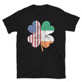 Four Leaf Clover USA and Irish Flag Unisex T Shirt Graphic Tee – Aesthetic Look · Must-Have Style