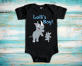 Lolli 39s Boy Cute Rhino Baby Bodysuit Tshirt or Toddler Shirt for Grandmother Grandma Grandson Gift Graphic Tee – Cozy Vibes · High-Quality Print