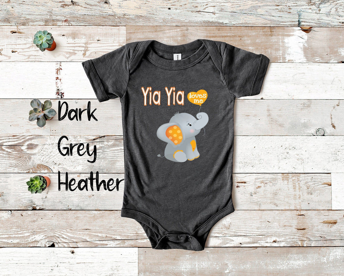 Yia Yia Loves Me Cute Grandma Name Elephant Baby Bodysuit Tshirt or Toddler Shirt Greek Grandmother Gift or Pregnancy Reveal Announcement Graphic Tee – Soft Feel · Top Pick For Any Outfit