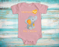 Memere Loves Me Cute Grandma Name Elephant Baby Bodysuit Unique Grandmother Gift for Granddaughter or Grandson or Pregnancy Announcement Graphic Tee – Aesthetic Look · Perfect For Daily Wear