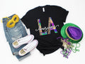 Mardi Gras Shirt Nola Shirt Fat Tuesday ShirtFlower de luce ShirtLouisiana Shirt Saints New Orleans ShirtMardi Gras Day Graphic Tee – Fan Favorite · Top Pick For Any Outfit