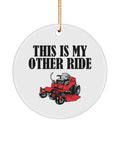 Funny Landscaper Gift Landscaping Ornament Lawn Mower Present This Is My Other Ride Graphic Tee – Soft Feel · Must-Have Style