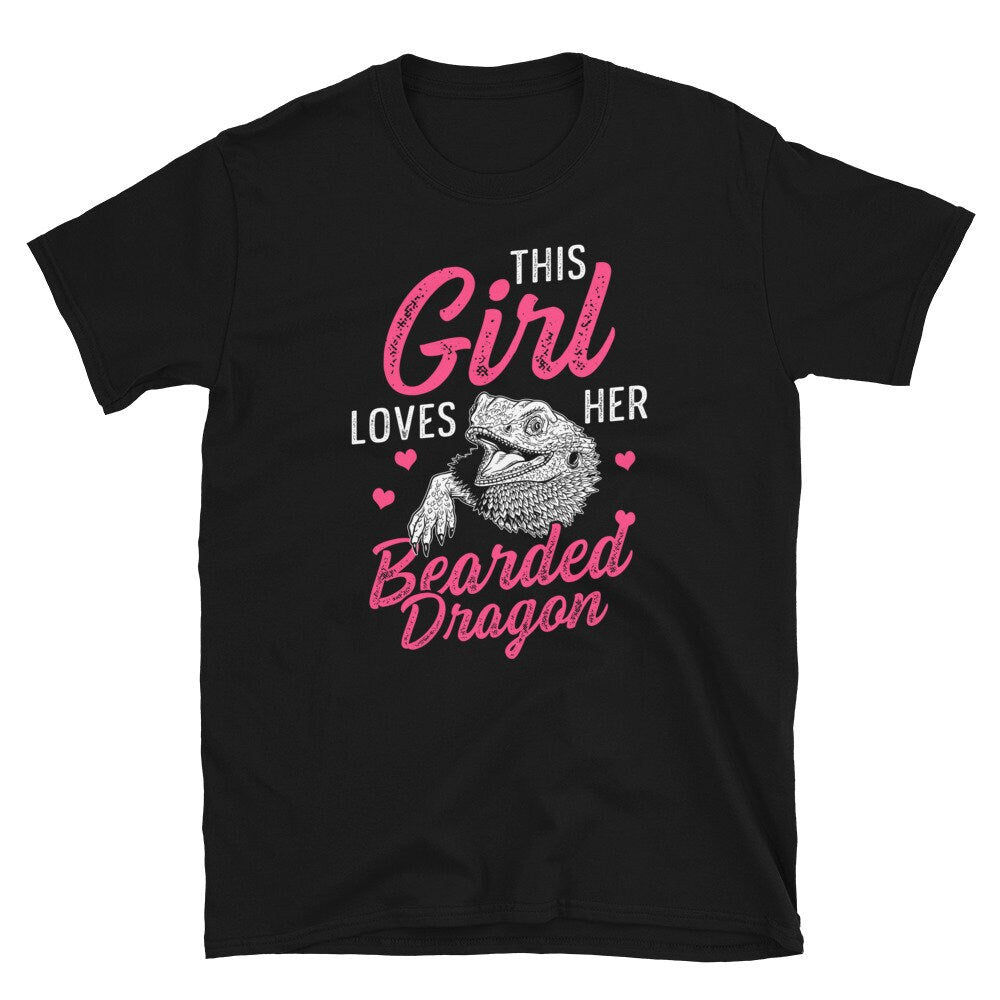 This Girl Loves Her Bearded Dragon T Shirt Graphic Tee – Everyday Comfort · High-Quality Print