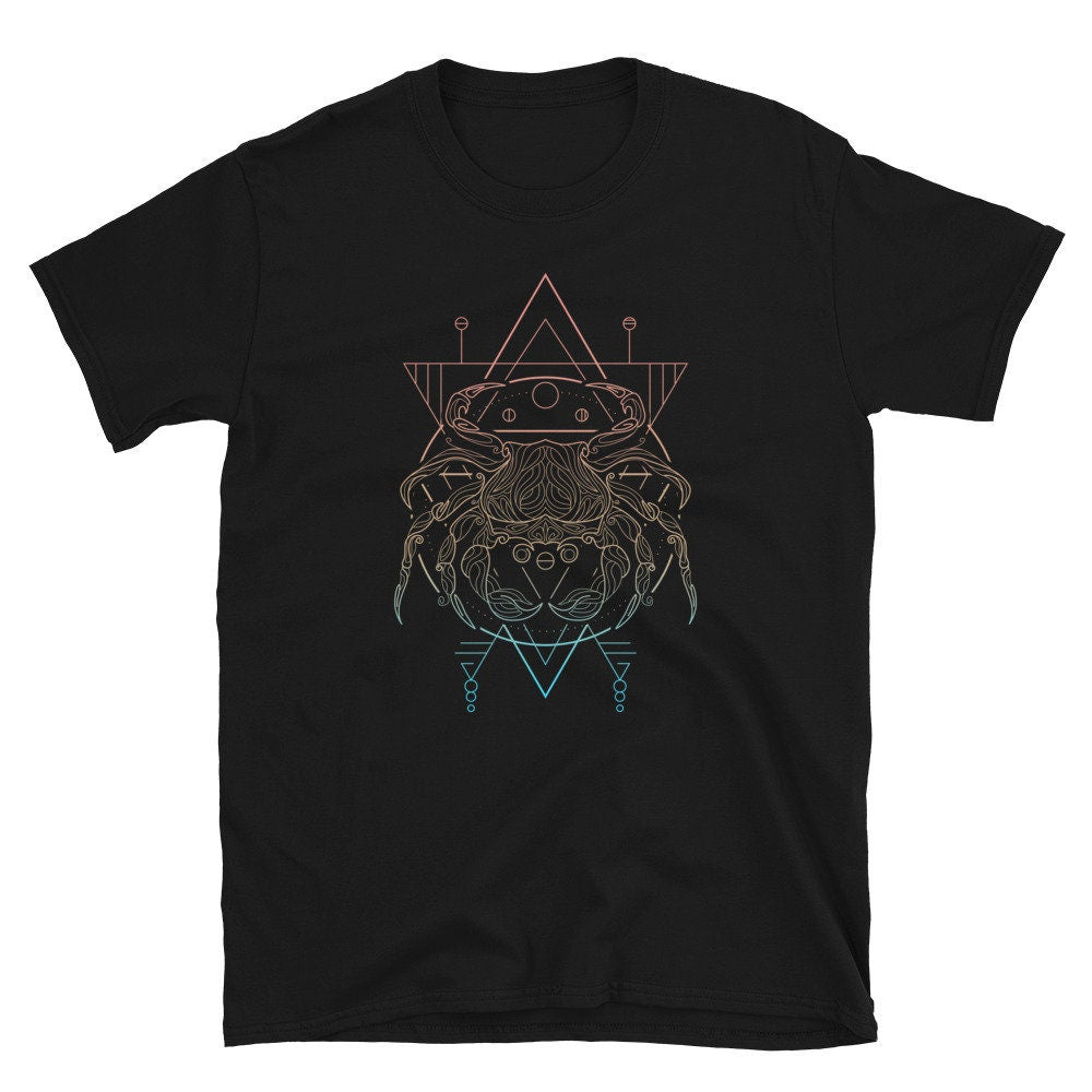 Cancer Astrological Spiritual Zodiac Sign Unisex T Shirt Graphic Tee – Aesthetic Look · Great Gift For Fans