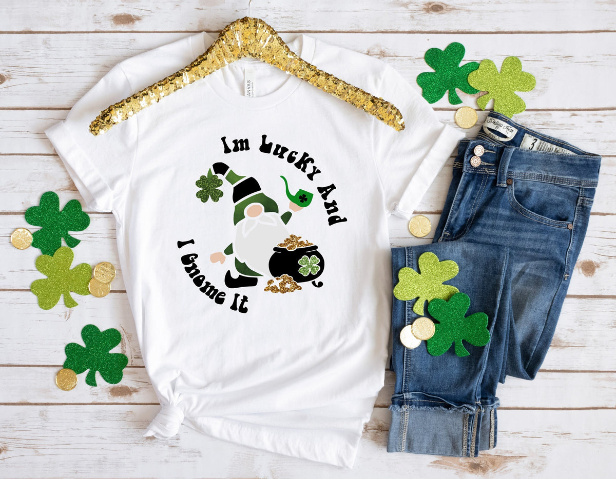 St Patrick39s Day Gnomes ShirtSt Patricks Day ShirtShamrock Lucky LipsFour Leaf CloverShamrock ShirtsPatrick39s DayIrish Tshirt Graphic Tee – Soft Feel · Trending Graphic Apparel
