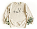 Happy Easter Sweatshirt Cute Easter Sweater Gift For Easter Bunny Ear Pullover Easter Day Crewneck Sweatshirt Funny Easter Sweater Sweatshirt – Premium Graphic · Perfect For Daily Wear