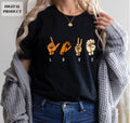 Love ASL sign language svg Love hand sign svg Love sign language EPS PNG Cricut Instant Download Graphic Tee – Premium Graphic · Perfect For Daily Wear