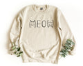 Meow Sweatshirt Cat Crewneck Sweatshirt Animal Pullover Cute Cat Pullover Cat Lover Gift Pet Lover Sweatshirt Meow Gift Funny Cat Sweatshirt – Fan Favorite · Perfect For Daily Wear