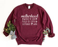 Motherhood Sweatshirt Mom Life Crewneck Sweater Powered by Love Fueled by Coffee Sustained by Wine Funny Mom Sweater Gift for Mom Sweatshirt – Cozy Vibes · Great Gift For Fans