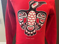 Vintage 8039s Haida Raven Vancouver Canada Red Crewneck Sweatshirt Size M Sweatshirt – Warm & Stylish · High-Quality Print