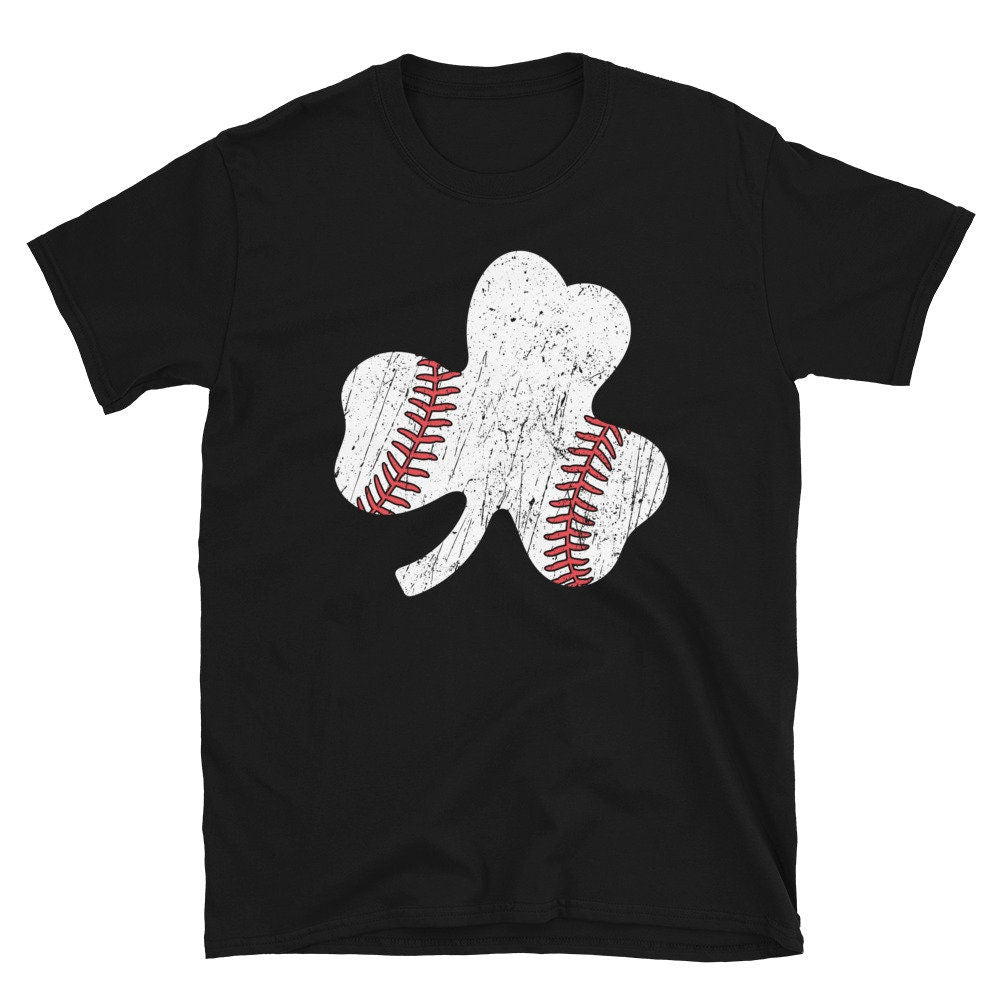 Shamrock Leaf Baseball Design Unisex T Shirt Graphic Tee – Feel-Good Design · Great Gift For Fans