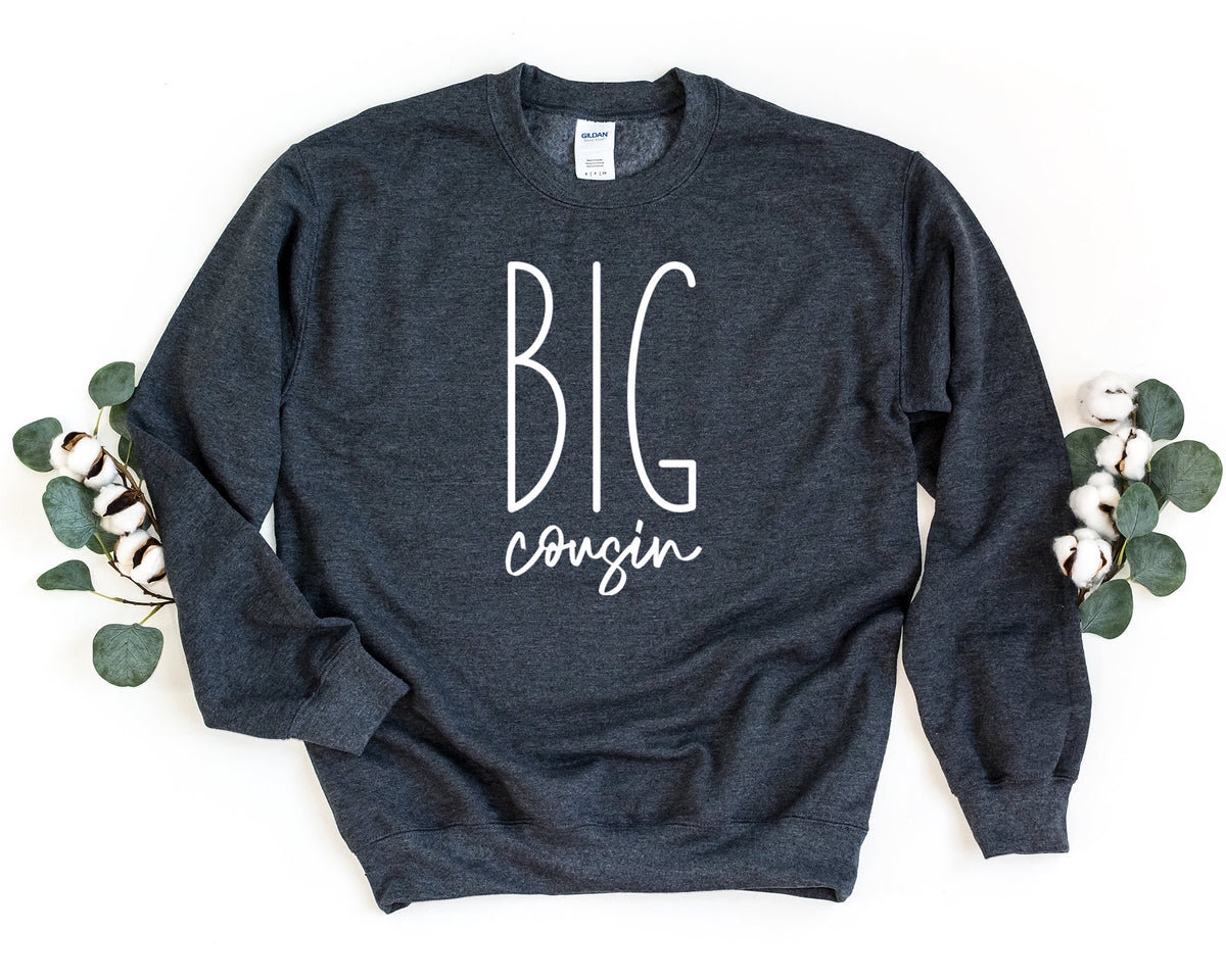 Big Cousin Sweatshirt Little Cousin Crewneck Sweatshirt Biggest Cousin Sweater Littlest Cousin Pullover Matching Cousin Sweater Sweatshirt – Warm & Stylish · Great Gift For Fans