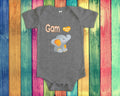 Gam Loves Me Cute Grandma Name Elephant Baby Bodysuit Tshirt or Toddler Shirt Special Grandmother Gift or Pregnancy Reveal Announcement Graphic Tee – Soft Feel · Trending Graphic Apparel