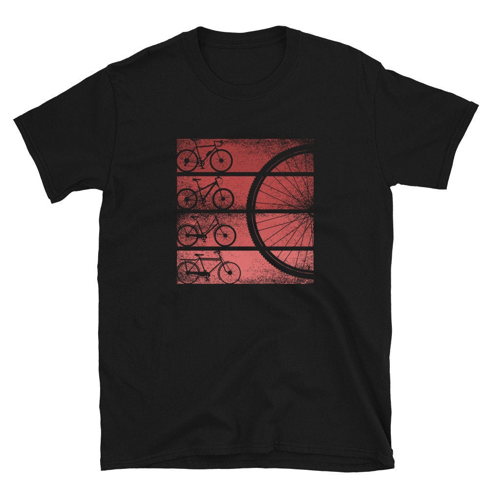 Vintage Bikes Mountain Bike Road Cycle Downhill Unisex T Shirt Graphic Tee – Easygoing Wear · High-Quality Print