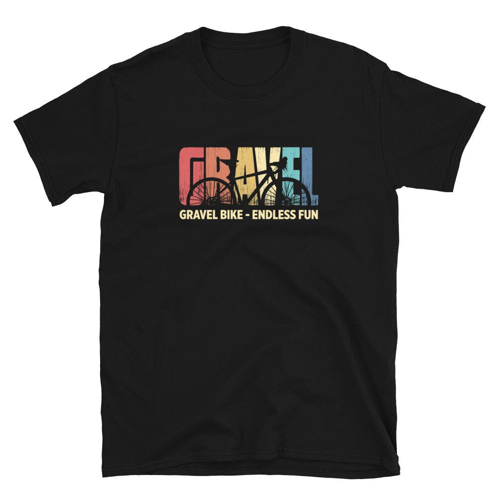 Gravel Bike Endless Fun Retro MTB Downhill Cyclist Unisex T Shirt Graphic Tee – Fan Favorite · Must-Have Style