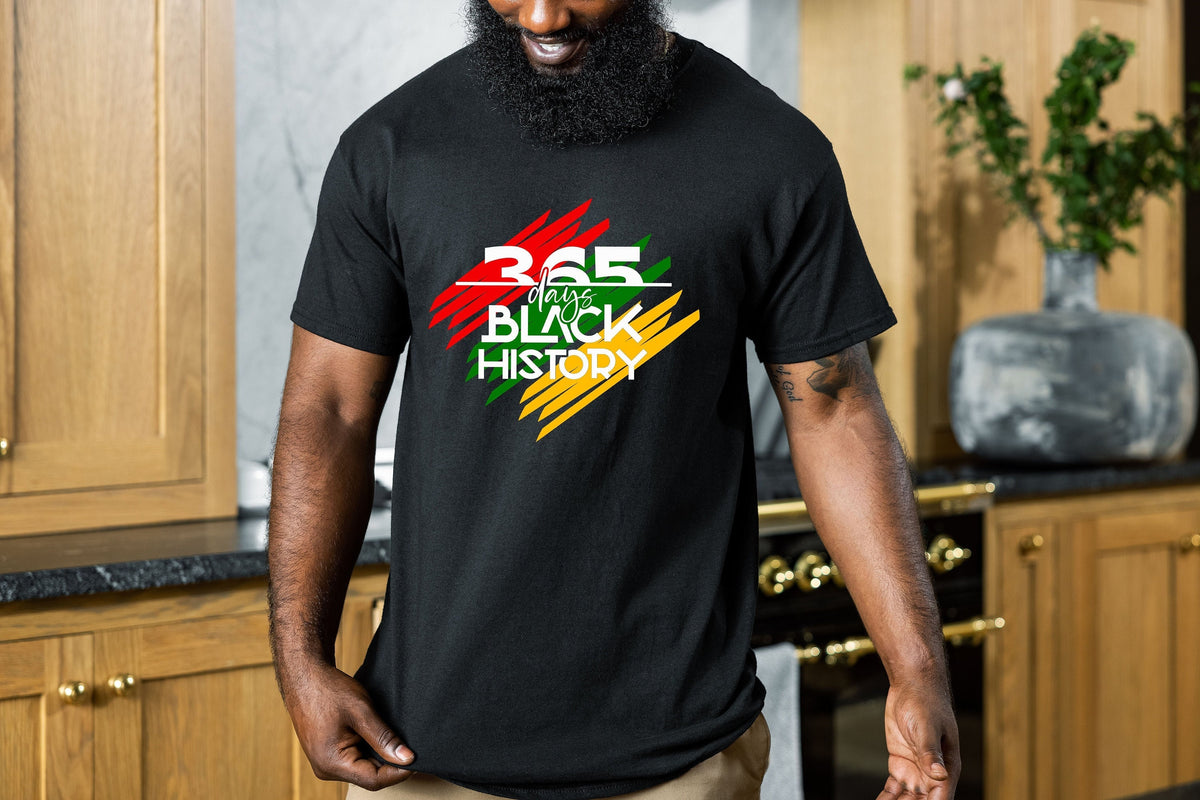 365 Days Black History Month ShirtAfrican American ShirtBlack Power ShirtI am Black History ShirtBlack Lives Matter Shirts Graphic Tee – Soft Feel · High-Quality Print