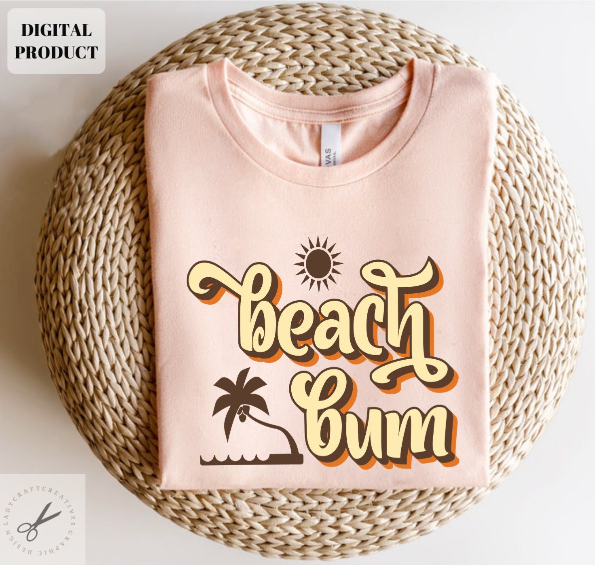 Beach bum svg Beach bum png Retro Summer holiday design Cricut Instant Download Graphic Tee – Feel-Good Design · Must-Have Style