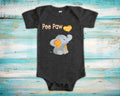 Pee Paw Loves Me Cute Grandpa Name Elephant Baby Bodysuit Tshirt or Toddler Shirt Special Grandfather Gift or Pregnancy Reveal Announcement Graphic Tee – Cozy Vibes · Top Pick For Any Outfit
