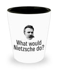 Nietzsche Ceramic Shot Glass Philosophy Teacher Philosophy Student Gift Nihilist Nihilism What Would Nietzsche Do Graphic Tee – Everyday Comfort · High-Quality Print