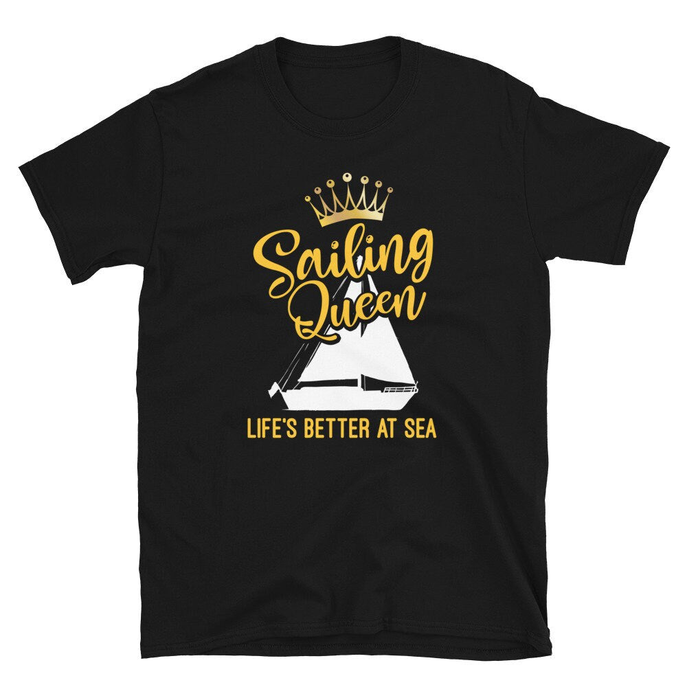 Sailing Boat Queen Of The Sea T Shirt Graphic Tee – Aesthetic Look · Must-Have Style