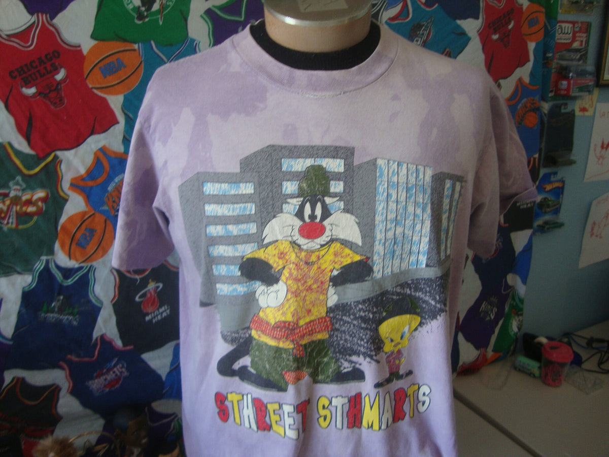Vintage 9039s SYLVESTER Looney Toons Street Smarts Ty Dye Tweety T Shirt L Graphic Tee – Feel-Good Design · Top Pick For Any Outfit