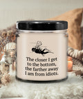 Funny Scuba Diver Gift Diving Candle Closer To Bottom Farther Away From Idiots Diver Present Idea Graphic Tee – Aesthetic Look · Perfect For Daily Wear