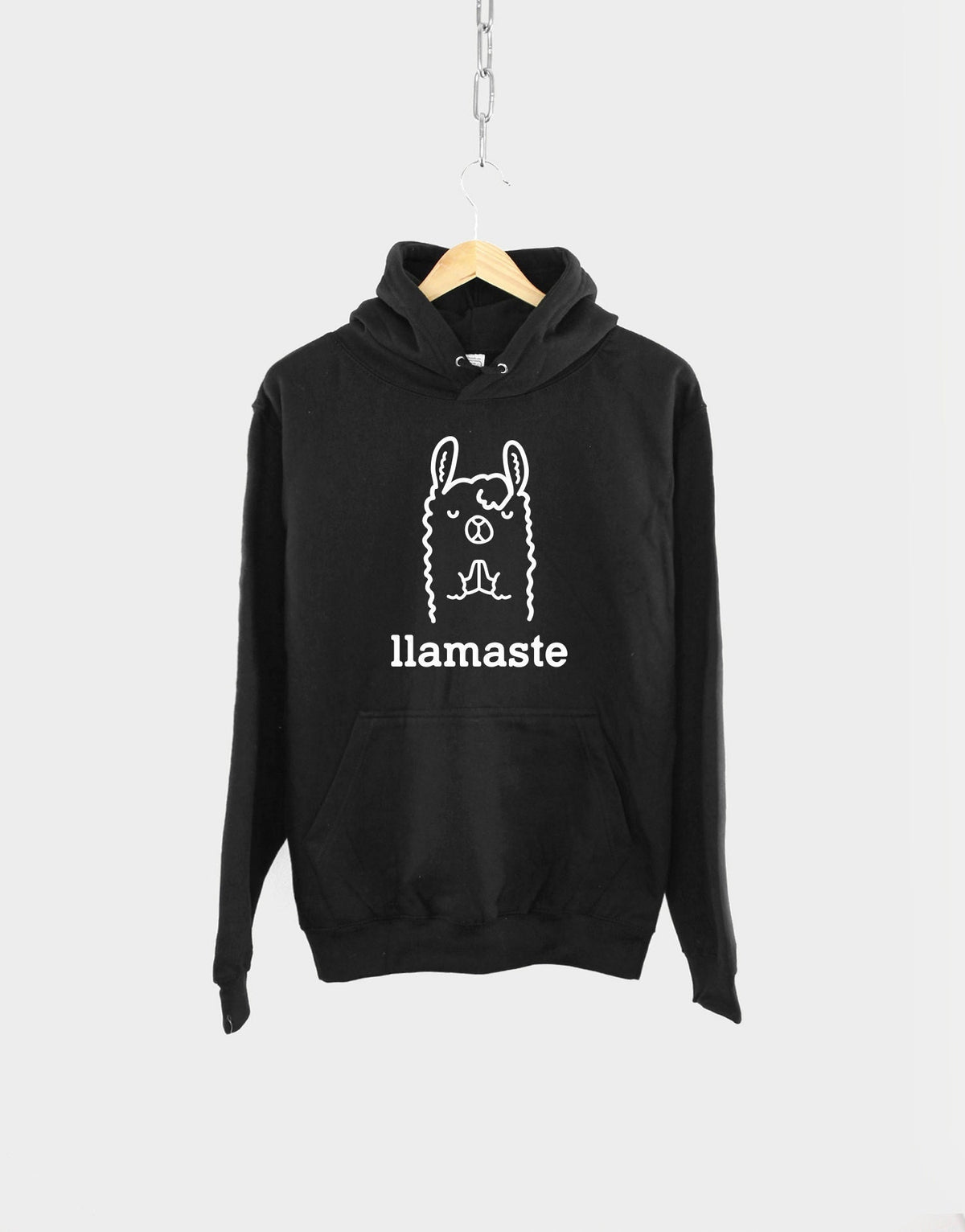 Llamaste Hoodie Motivation Yoga Mantra Hooded Sweater Namaste Jumper Hoodie – Bold Style · High-Quality Print