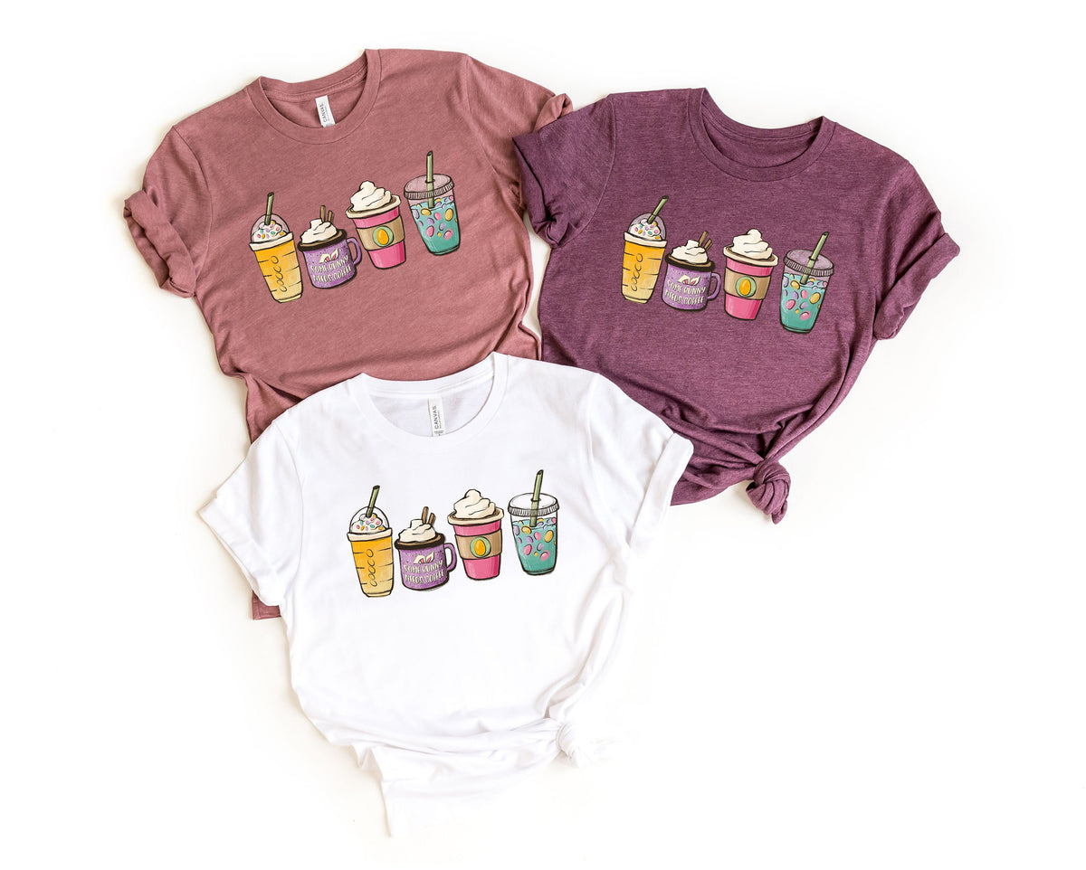 Easter Coffee ShirtBunny Coffee ShirtEaster funny ShirtHappy Easter ShirtEaster giftCoffee lover ShirtEaster day Family Shirt Graphic Tee – Aesthetic Look · Trending Graphic Apparel