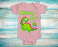 Granny39s Gal Cute Grandma Name Dinosaur Baby Bodysuit Tshirt or Toddler Shirt Special Grandmother Gift or Pregnancy Reveal Announcement Graphic Tee – Feel-Good Design · High-Quality Print