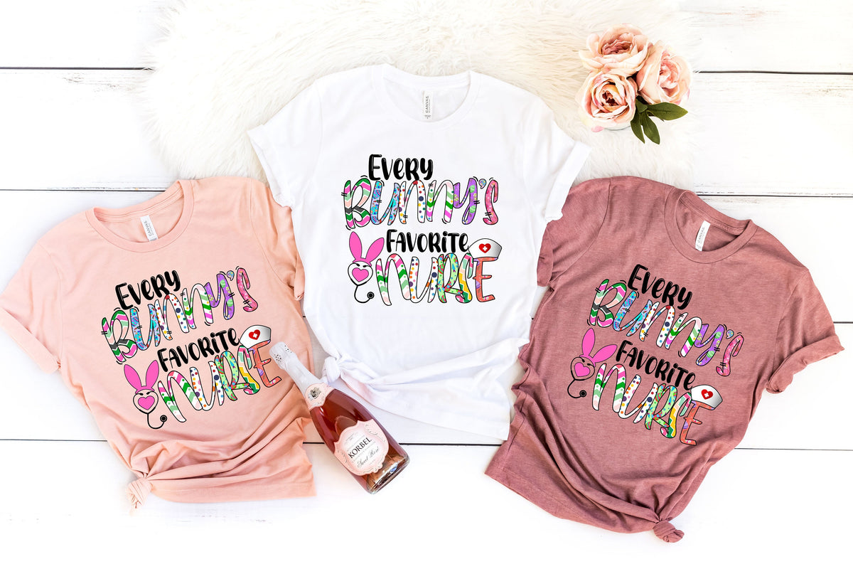 Nurse Shirt Easter Bunny Shirt Nurse Gift for Easter Day Nurse Crew Shirt Easter Family Matching Shirt Easter Shirt for Woman Graphic Tee – Premium Graphic · Great Gift For Fans