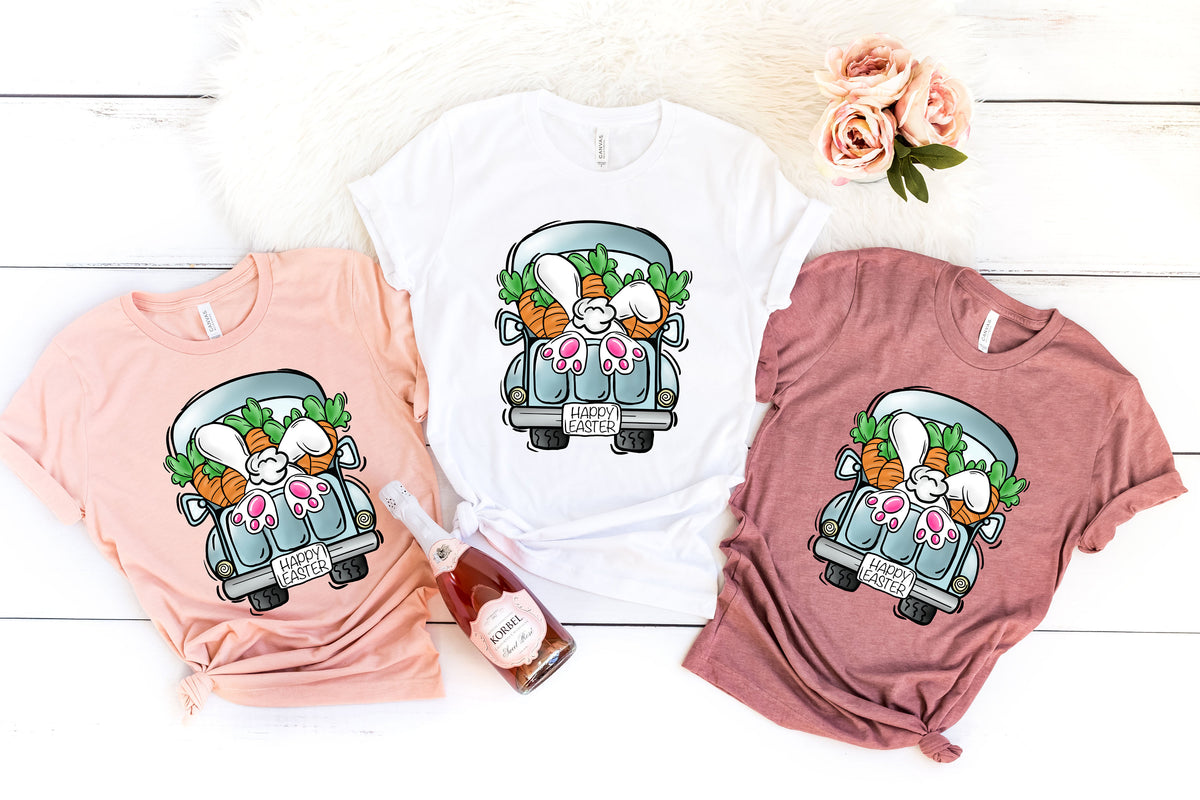 Easter Girl Shirt Bunny Truck Shirt Easter Kids Shirt Easter Shirt Truck Kids Shirt Happy Easter Shirt Easter Day Truck Boys Shirt Graphic Tee – Bold Style · Trending Graphic Apparel