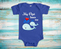 Pp Loves Me Cute Grandpa Name Whale Baby Bodysuit Tshirt or Toddler Shirt France French Grandfather Gift or Pregnancy Reveal Announcement Graphic Tee – Soft Feel · High-Quality Print