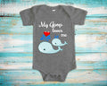 Gpop Loves Me Cute Grandpa Name Whale Baby Bodysuit Tshirt or Toddler Shirt Special Grandfather Gift or Pregnancy Reveal Announcement Graphic Tee – Warm & Stylish · High-Quality Print