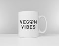 Vegan Vibes Ceramic Coffee Mug Vegan Mug Vegan Slogan Mugs Vegan Gift Idea Graphic Tee – Soft Feel · High-Quality Print