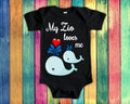 Zio Loves Me Cute Uncle Name Whale Baby Bodysuit Tshirt or Toddler Shirt Italian Uncle Gift or Pregnancy Reveal Announcement Graphic Tee – Premium Graphic · Must-Have Style