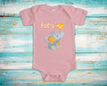 Baba Loves Me Cute Grandpa Name Elephant Baby BodysuitTshirt or Toddler Shirt Persian Grandfather Gift or Pregnancy Reveal Announcement Graphic Tee – Warm & Stylish · Perfect For Daily Wear