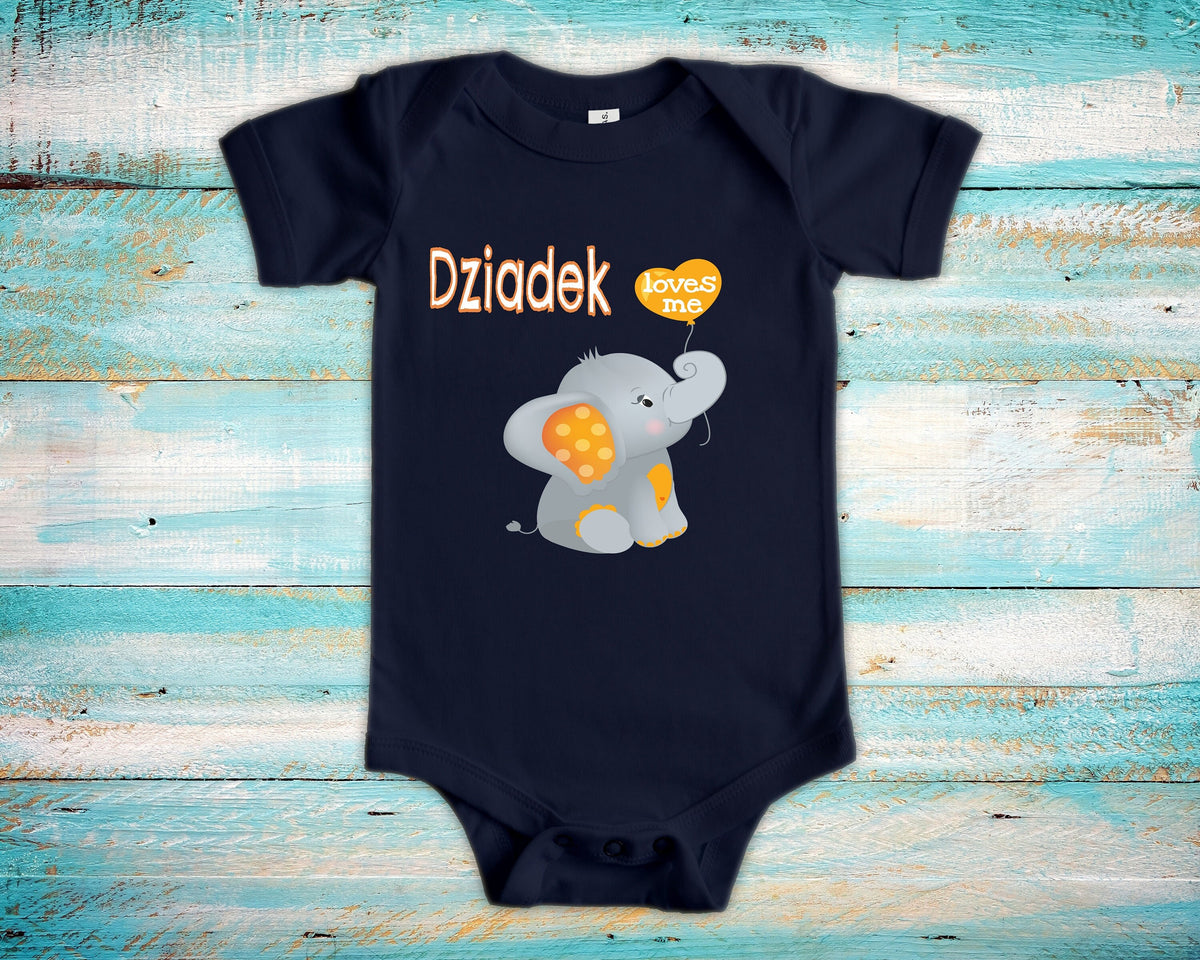 Dziadek Loves Me Cute Grandpa Name Elephant Baby Bodysuit Tshirt or Toddler Shirt Polish Grandfather Gift or Pregnancy Reveal Announcement Graphic Tee – Fan Favorite · Trending Graphic Apparel