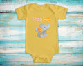 Deda Loves Me Cute Grandpa Name Elephant Baby Bodysuit Tshirt or Toddler Shirt Russian Czech Grandfather Gift or Pregnancy Announcement Graphic Tee – Fan Favorite · High-Quality Print