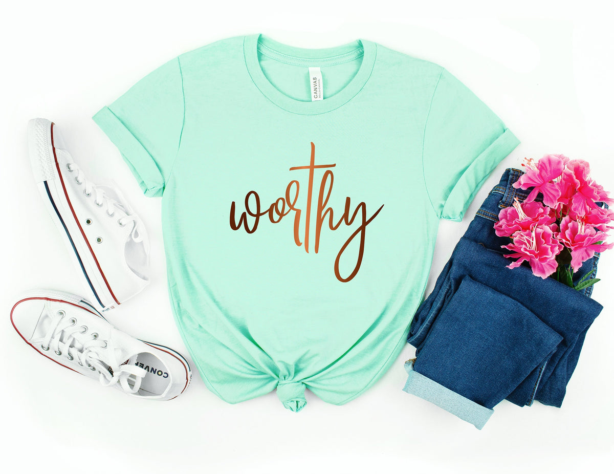 worthy ShirtChristian Easter ShirtKids Easter ShirtCute Easter ShirtEaster Day Shirt for Woman Easter Egg Shirt Graphic Tee – Easygoing Wear · Top Pick For Any Outfit