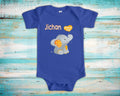 Jichan Loves Me Cute Grandpa Name Elephant Baby Bodysuit Tshirt or Toddler Shirt Japanese Grandfather Gift or Pregnancy Reveal Announcement Graphic Tee – Bold Style · High-Quality Print
